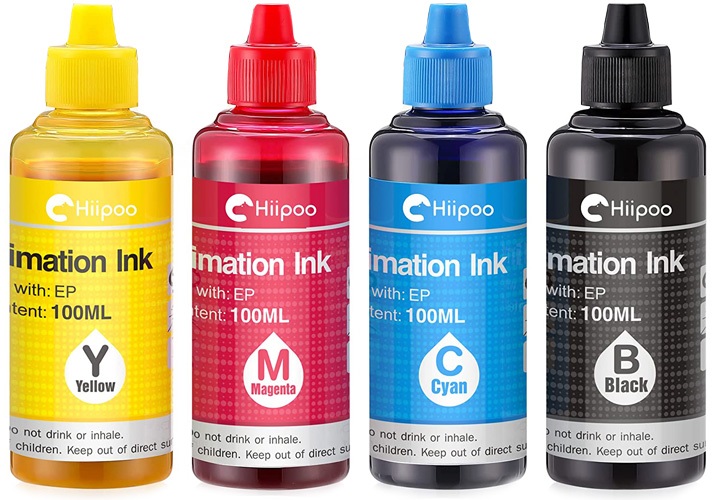 Hiipoo Ink Refill for Inkjet Sublimation Printer